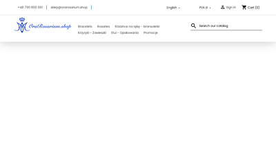 OraRosarium.shop - piękny różaniec z hebanu, różaniec z bursztynu